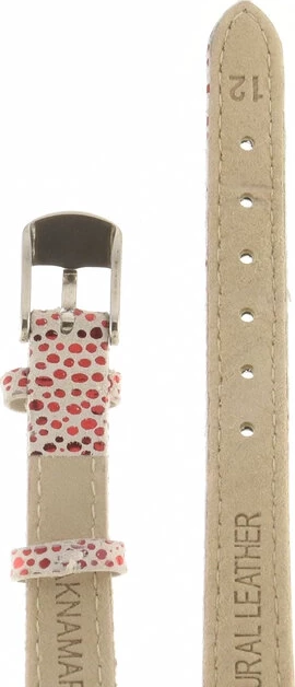 Ремешки maknamara 12 мм бел крас сер. заст