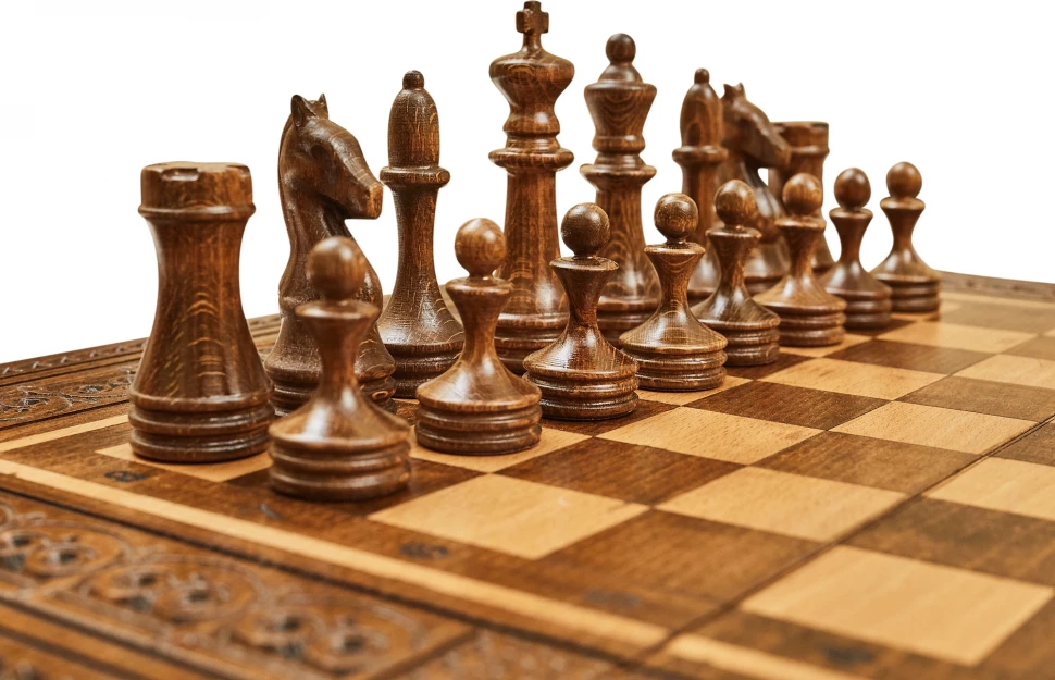 Шахматы + нарды резные "Наира" 50, Mkhitaryan