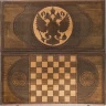 Нарды резные "Герб РФ" 60, Zakaryan