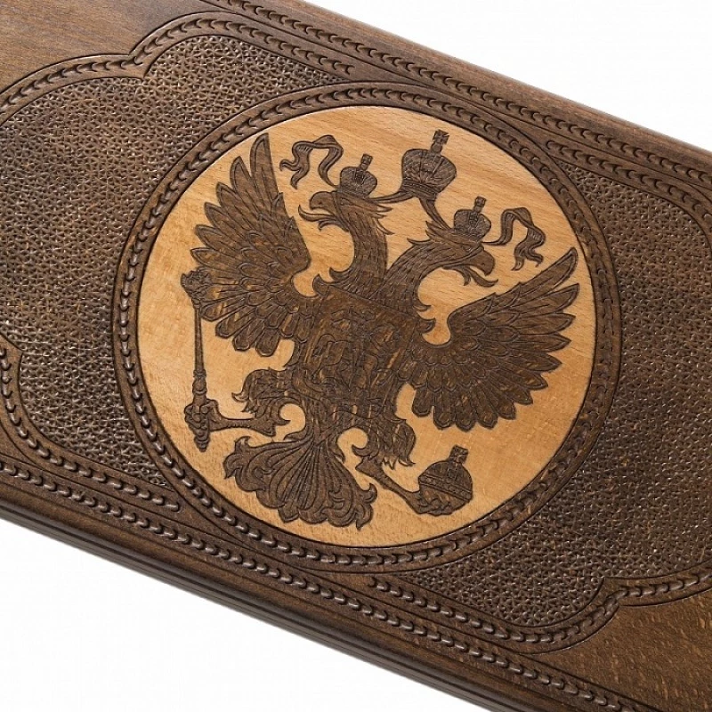 Нарды резные "Герб РФ" 60, Zakaryan