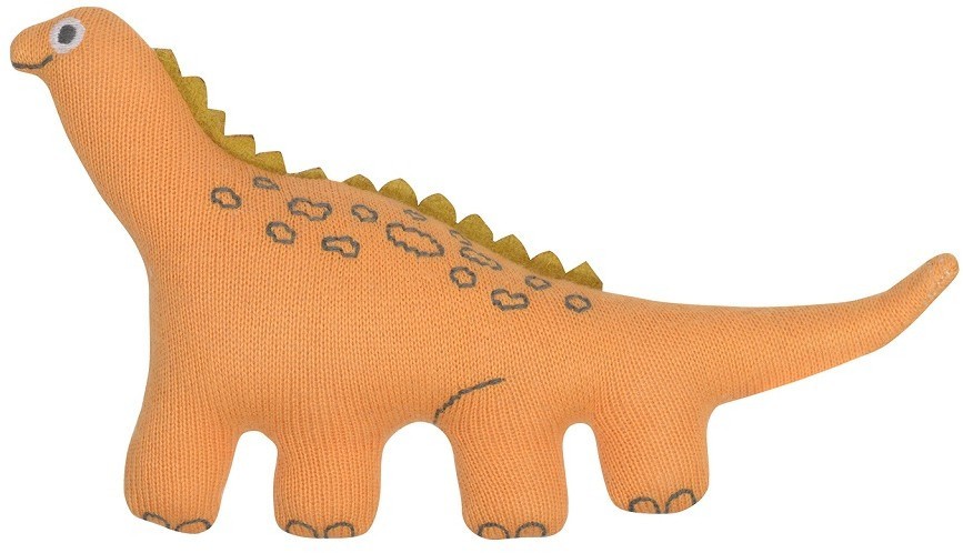 Погремушка из хлопка Динозавр toto из коллекции tiny world 14х8 см