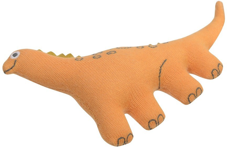 Погремушка из хлопка Динозавр toto из коллекции tiny world 14х8 см