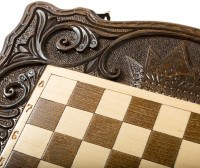 Шахматы + нарды резные &quot;Корона&quot; 40, Haleyan