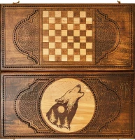 Нарды резные &quot;Волк&quot; 60, Zakaryan