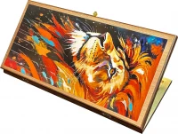 Нарды + Шашки Сирия Лев Король средние (Россия, дерево, 50 см), Partida