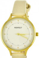 Наручные часы perfect e351-4 корп-жел циф-бел беж рем