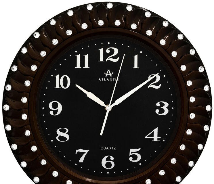 Настенные часы atlantis tld-35143b brown
