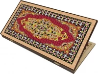 Нарды + Шашки Сирия Красные малые (Россия, дерево, 40 см), Partida