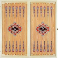 Нарды + Шашки Сирия Красные малые (Россия, дерево, 40 см), Partida