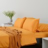 Комплект постельного белья из сатина цвета шафрана из коллекции wild, 150х200 см