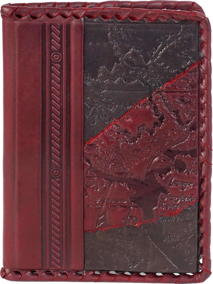 Обложка на паспорт «Роза Ветров». Цвет коричневый