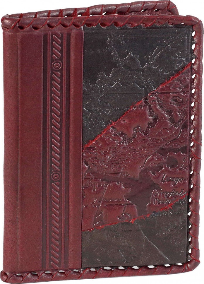 Обложка на паспорт «Роза Ветров». Цвет коричневый