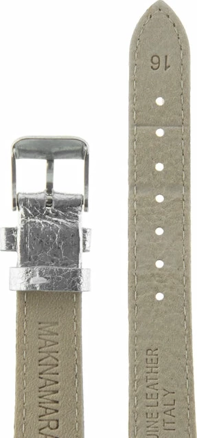 Ремешки maknamara 16 мм серебро сереб заст mp-16117