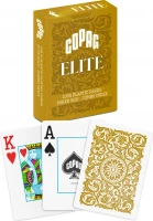 Карты &quot;1546 Elite Plastic Poker Size Jumbo Index gold Single deck&quot;
