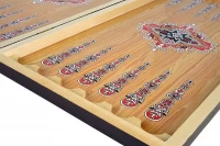 Нарды + Шашки Сирия Зеленые малые (Россия, дерево, 40 см), Partida