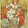 Карты Таро "Golden Art Nouveau Tarot Grand Trumps 22 Cards" Lo Scarabeo / Золотой козырь Таро