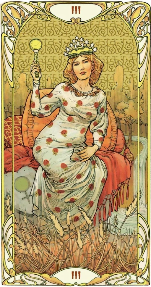 Карты Таро "Golden Art Nouveau Tarot Grand Trumps 22 Cards" Lo Scarabeo / Золотой козырь Таро