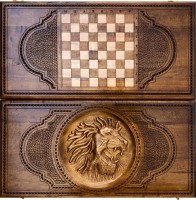 Нарды резные &quot;Лев&quot;, Mkhitaryan