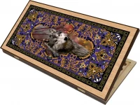 Нарды + Шашки Сирия Волк средние (Россия, дерево, 50 см), Partida