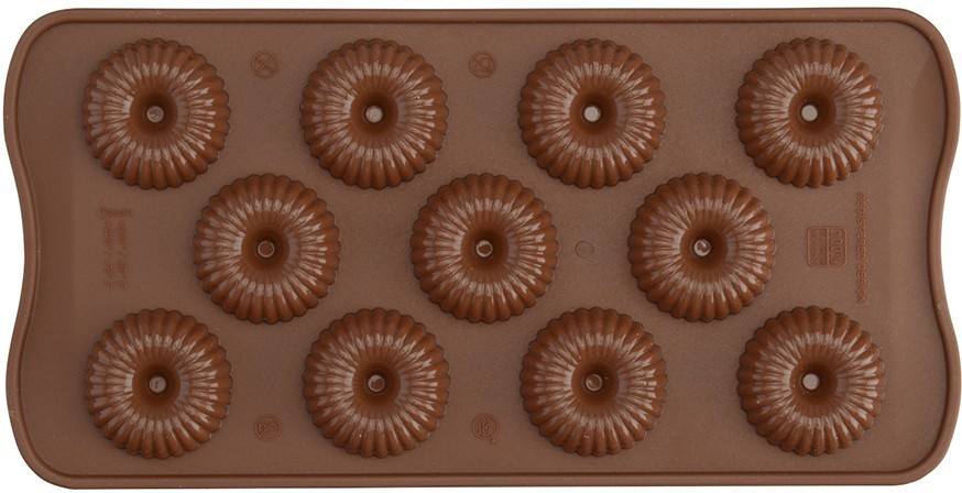 Форма силиконовая для приготовления конфет choco crown, 11х24 см