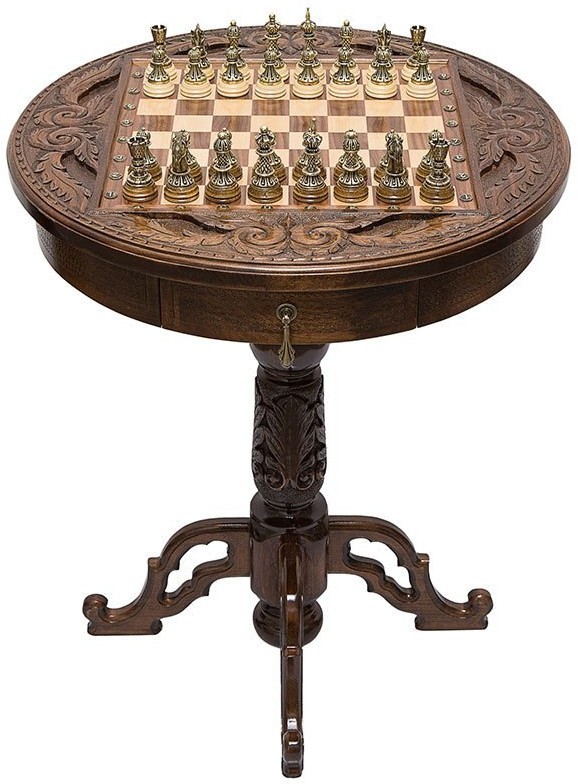 Стол ломберный шахматный "Круг Света", Haleyan