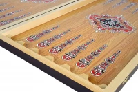 Нарды + Шашки Сирия Красные большие (Россия, дерево, 60 см), Partida