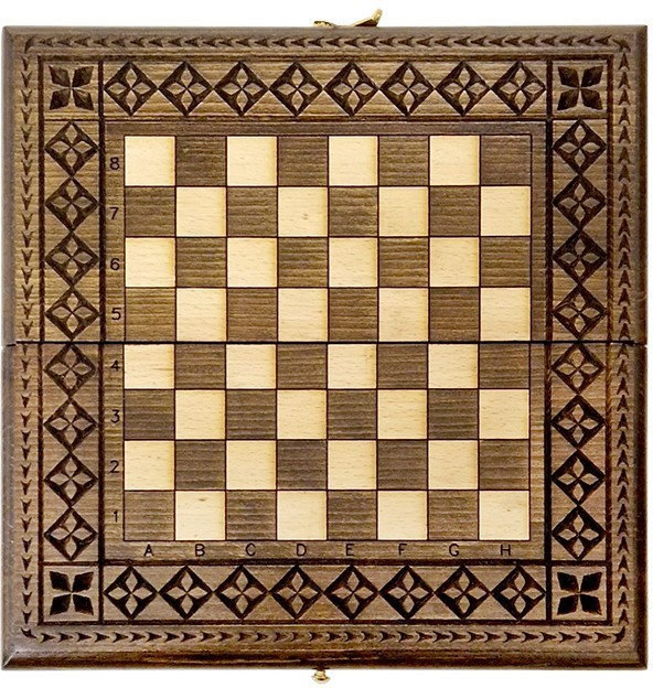 Доска шахматная резная "Роял" 30, Ustyan