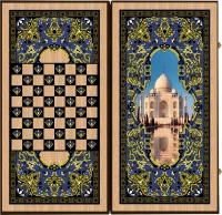 Нарды + Шашки Сирия Тадж-Махал большие (Россия, дерево, 60 см), Partida