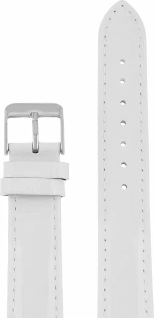 Ремешки maknamara 18 мм бел лак сер заст mp-18101