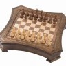 Шахматы резные восьмиугольные в ларце 50, Haleyan