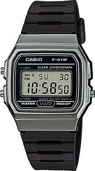наручные часы casio f-91wm-1b