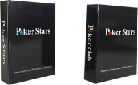 Карты для покера Poker Stars, пластик, красные и синие (комплект из 2-х колод)