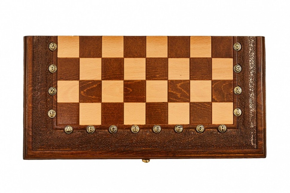 Шахматы + нарды резные "Гамбит 1" 40, Simonyan