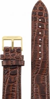 Ремешки maknamara 20 мм т.кор croco (зол.заст) 20060