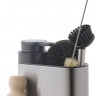Органайзер с диспенсером для мыла atle, 17,5х12,5х15,5 см, серебристый