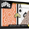 Карты "1546 Plastic Poker Size Jumbo Index orange/brown Double-Deck Set"