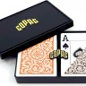 Карты "1546 Plastic Poker Size Jumbo Index orange/brown Double-Deck Set"
