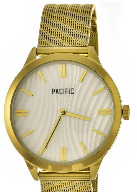 Pacific X6153 корп-золот циф-бел золот браслет
