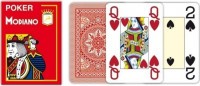 Карты &quot;Modiano Poker&quot; 100% plastic 4 jumbo index red