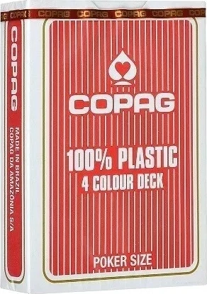Карты "Copag 4 Colour (red)"