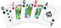 Карты &quot;1546 Elite Plastic Poker Size Jumbo Index purple Single deck&quot;