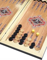 Нарды + Шашки Сирия Красные средние (Россия, дерево, 50 см), Partida