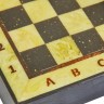 Шахматный ларец из янтаря с доской малый (дуб) 25*25