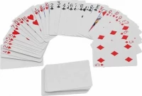 Карты &quot;Bicycle Blank Back Standard Face red&quot; / рубашка пустая, лицо стандарт