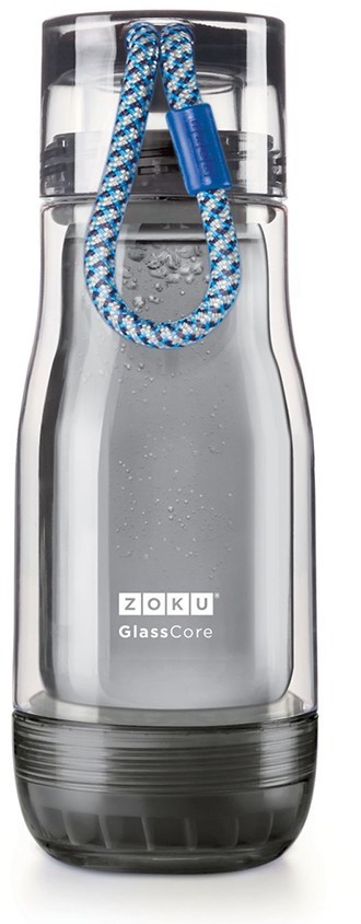 Бутылка zoku active 325 мл синяя