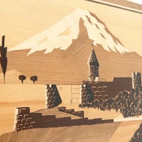 Нарды &quot;Церковь у Арарата&quot; инкрустация, Zeynalyan