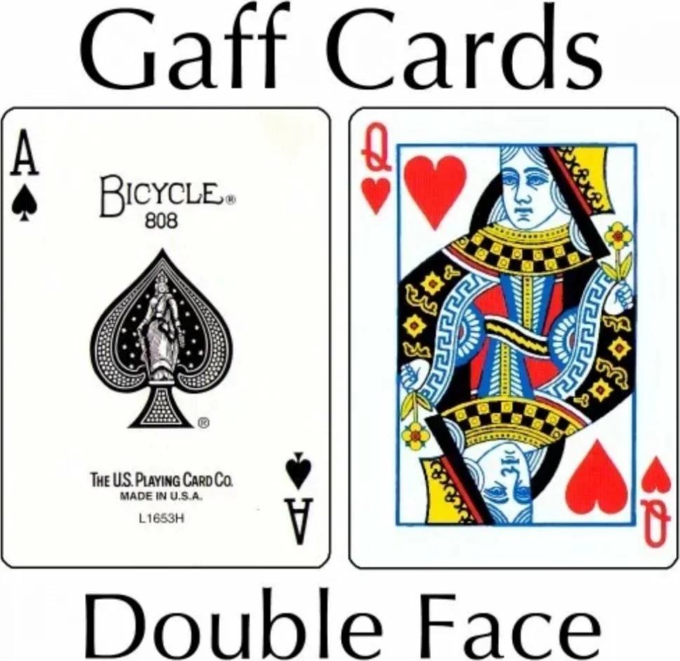 Карты "Bicycle DouBle Face blue" / двойное лицо