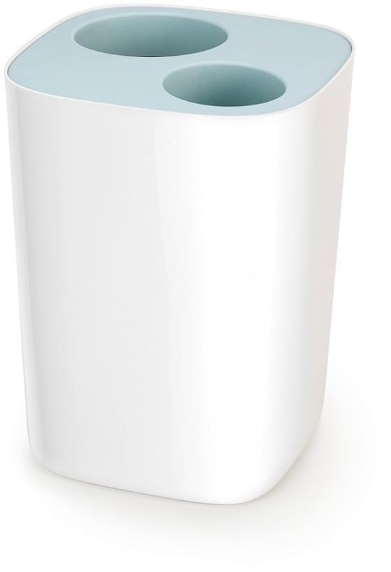 Контейнер мусорный split™, 8 л, бело-голубой