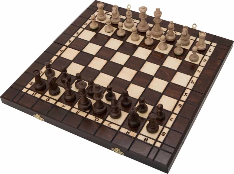 Шахматы + Шашки + Нарды "Кинг 40" Madon (деревянные, Польша)