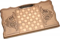 Нарды резные &quot;Арарат&quot; с ручкой 50, Haleyan